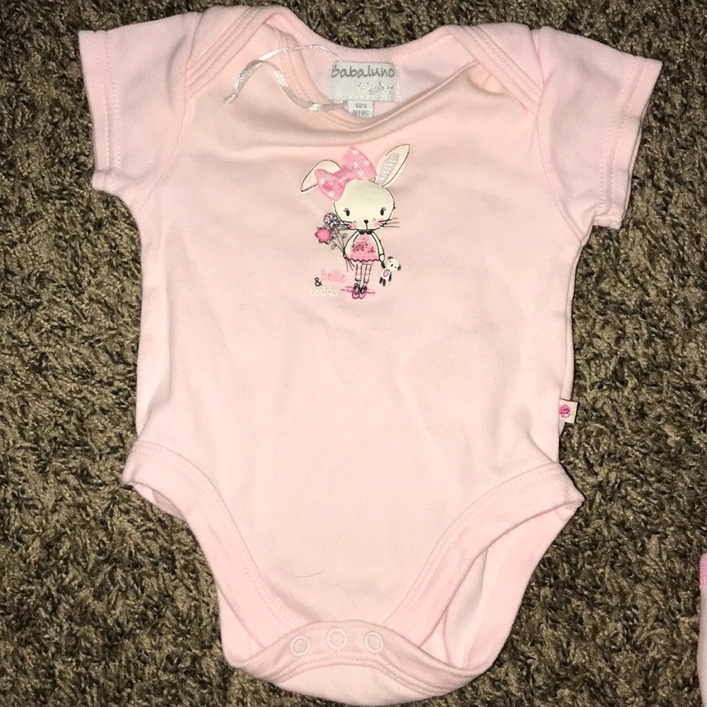 Pink Bunny onesie